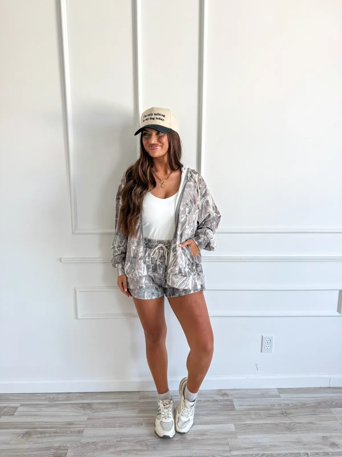 Iced Camo Cloud Oversized Zip Up
