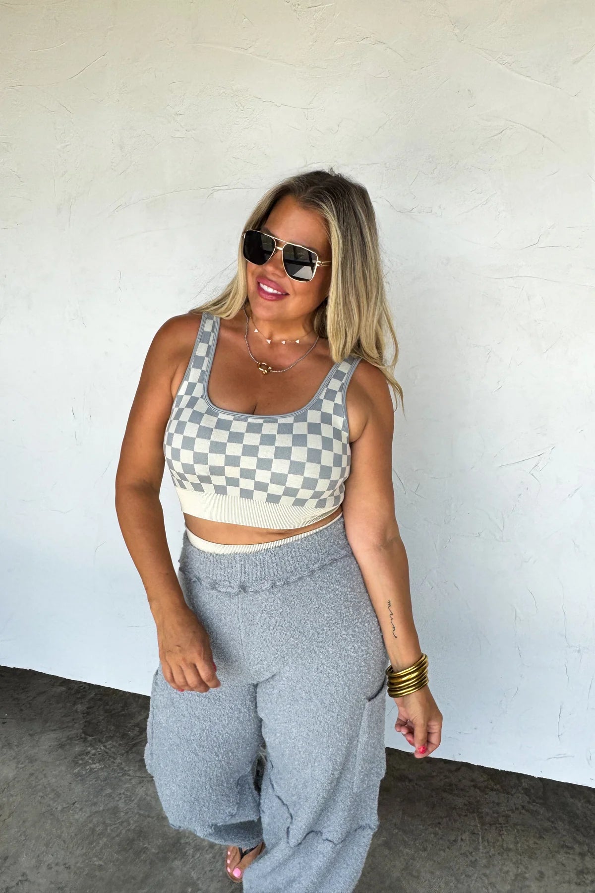 Preorder: Charcoal Checkered Sets