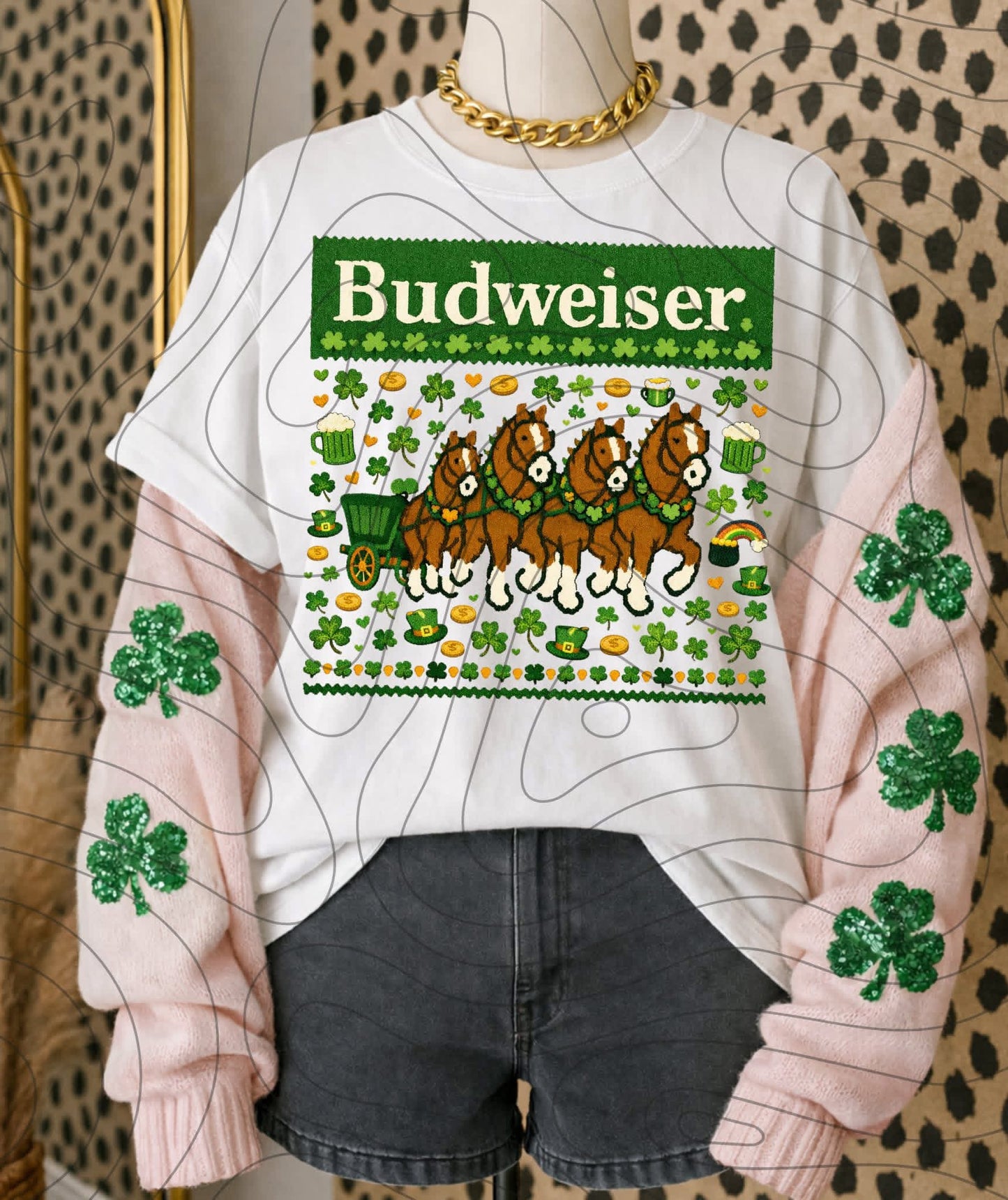 Budweiser Shamrock Tee