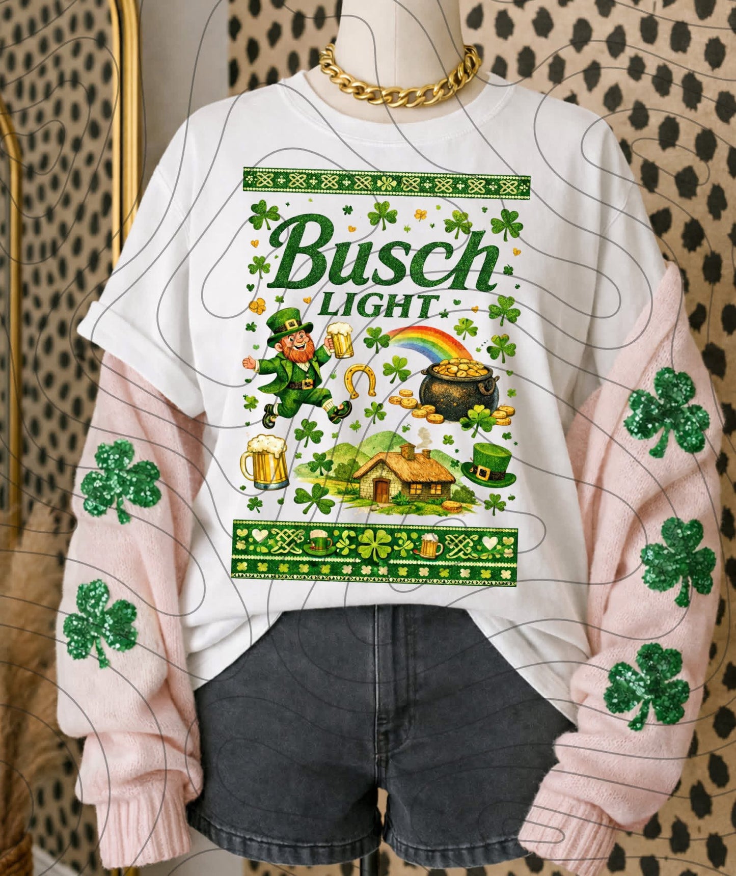 Busch Light Shamrock Tee