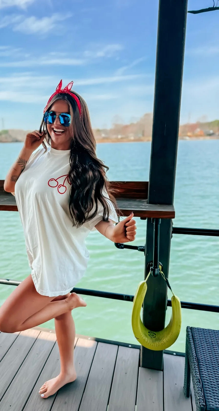 Coastal Cherries Tee