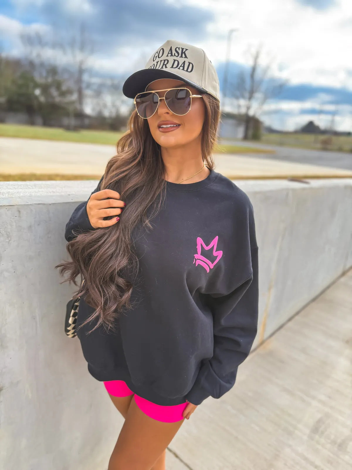 Jesus is King Neon Puff Sweatshirt