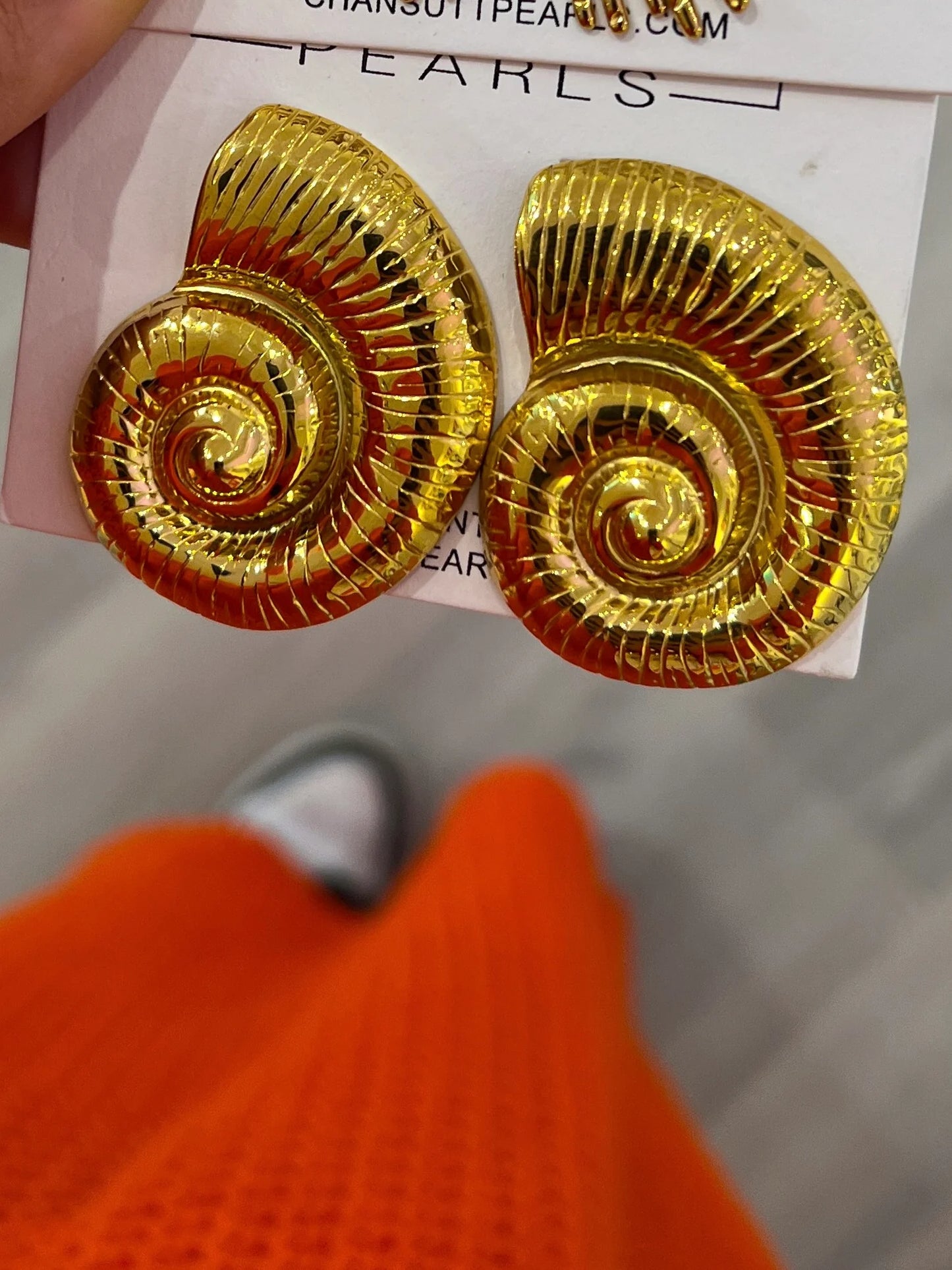 Large Shell Earrings