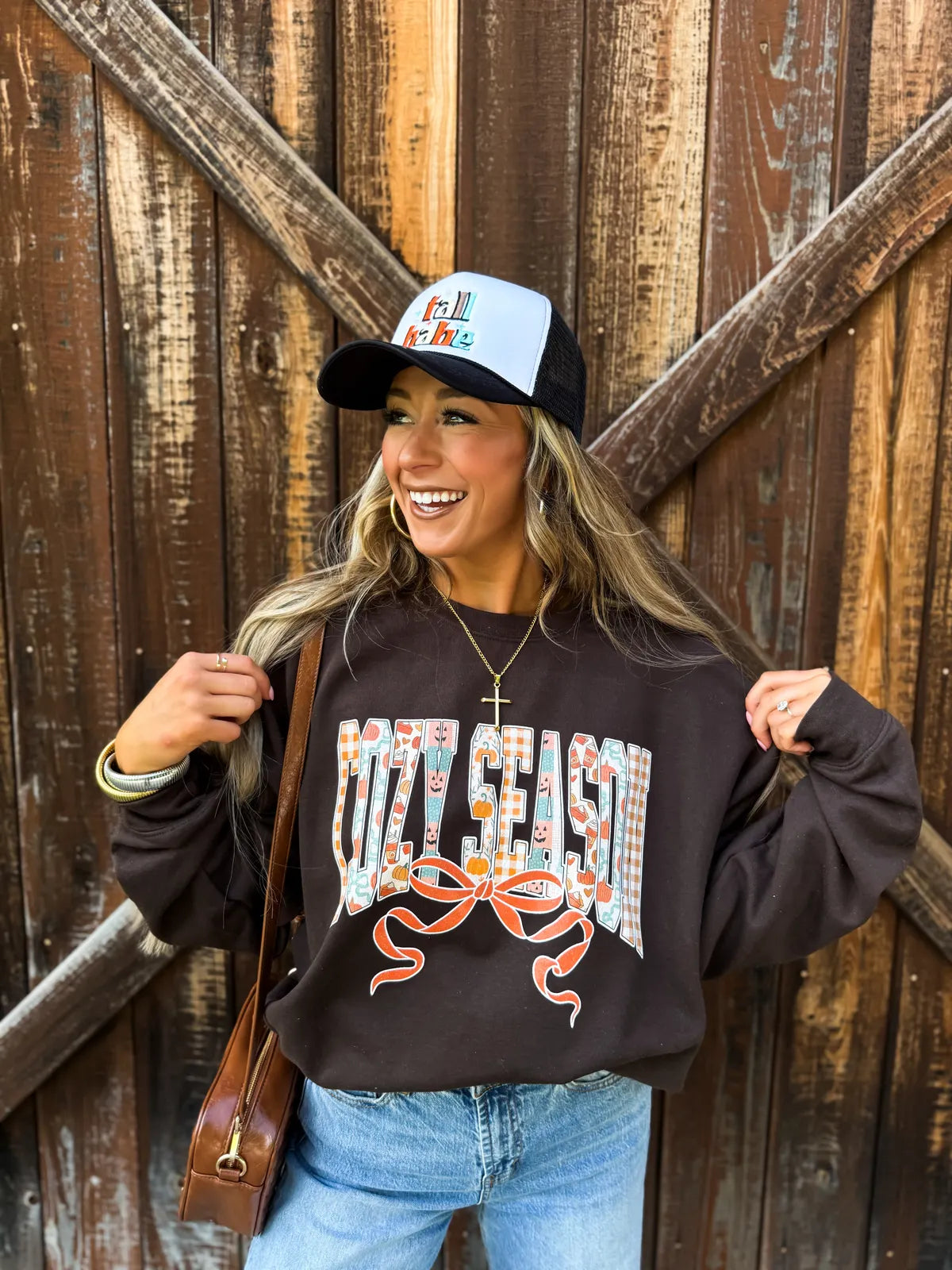 Cozy Season Collage Sweatshirt