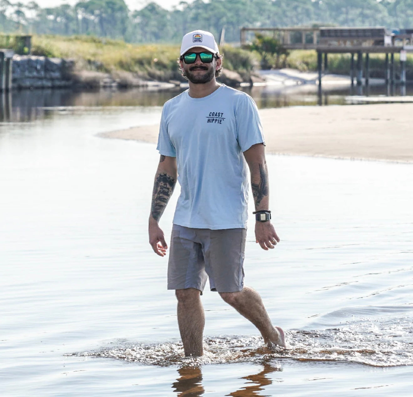 Coast Hippie Seafoam Surf Tee