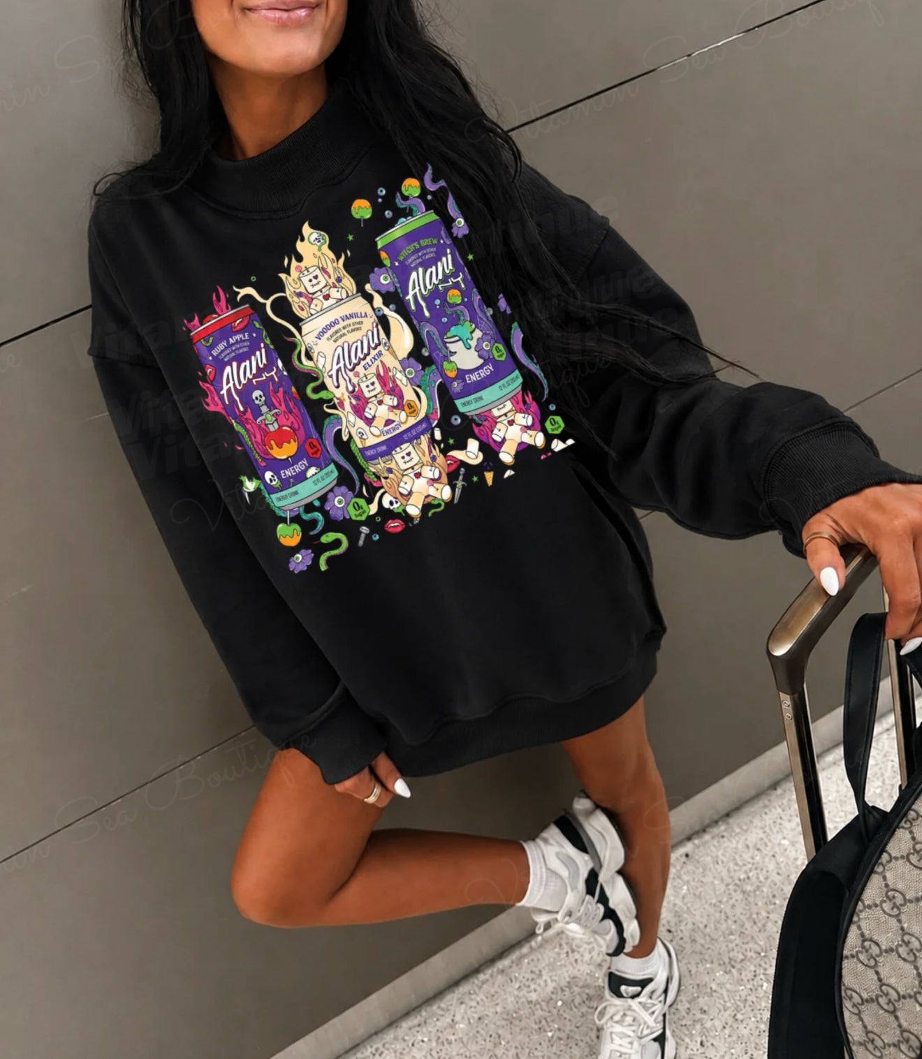 Spooky Sip Club Mockneck