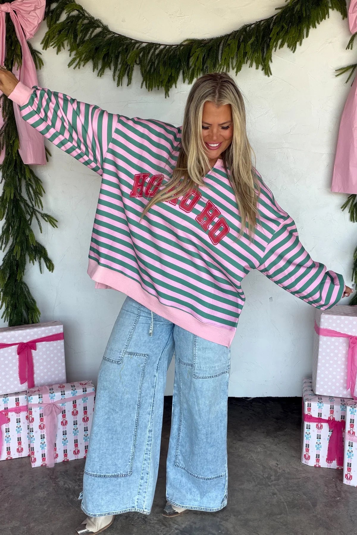 Jolly & Merry Oversized Pullover