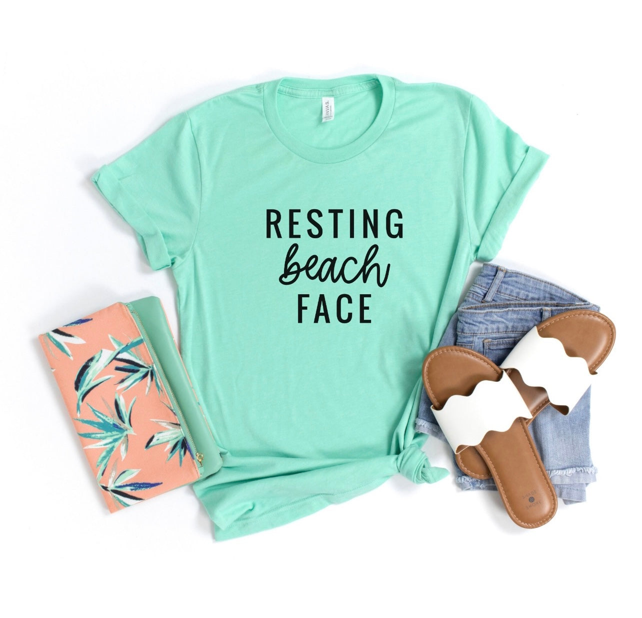 Resting Beach Face Tee