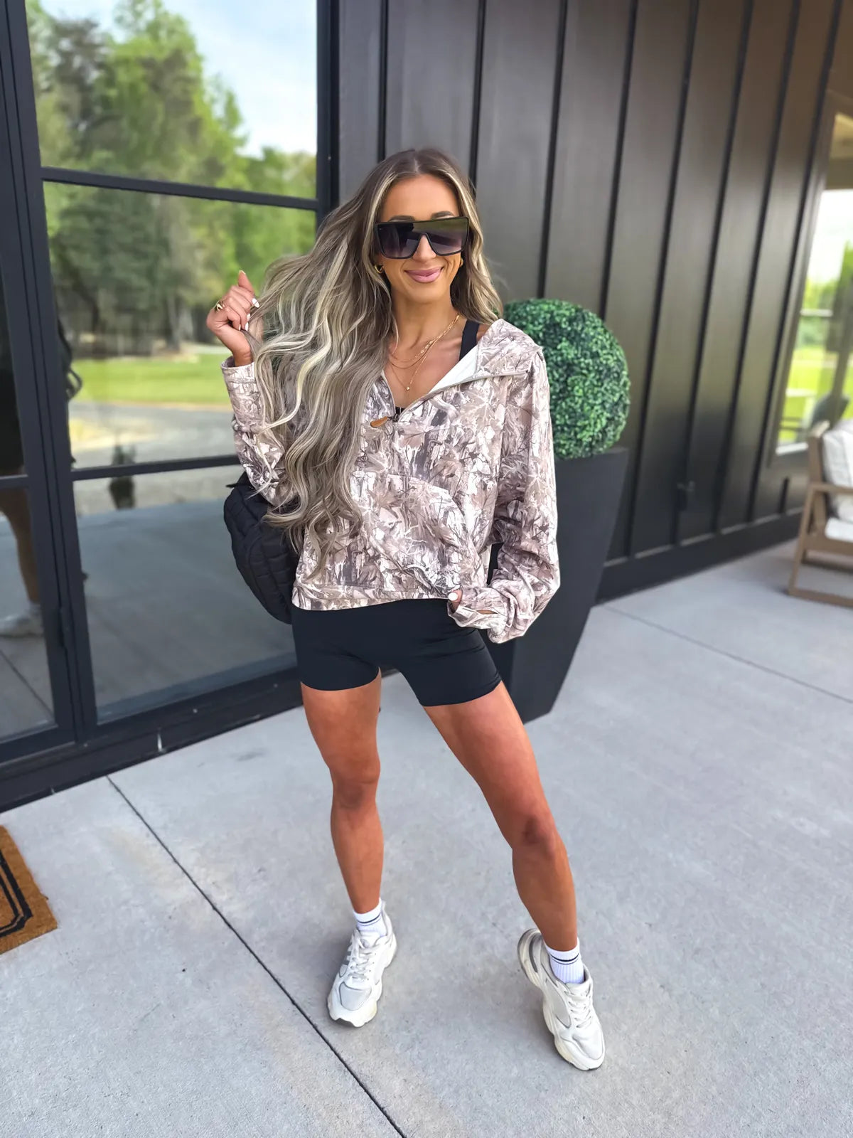 Preorder Dark Camo Summer Quarter Zip Pullover