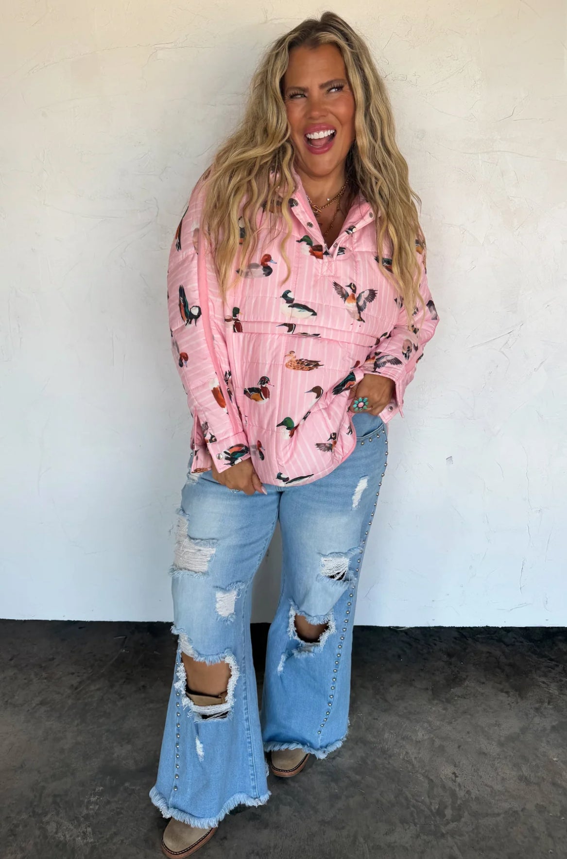 Preorder Outdoorsy Pink Mallard Camo Puffer Jacket