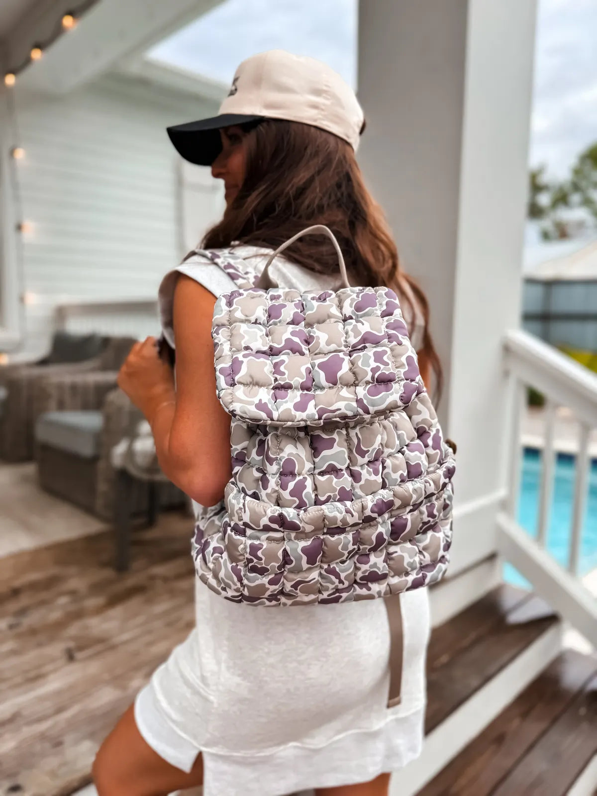 PREORDER Duck Camo Quilted Backpack