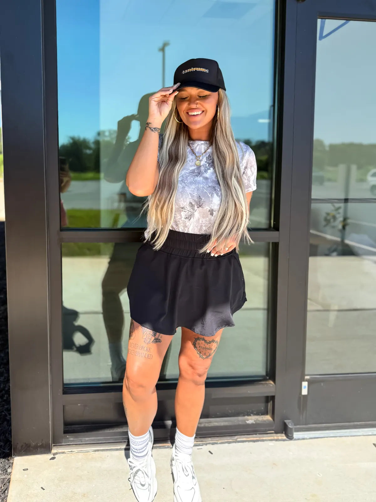 Active Black Skort