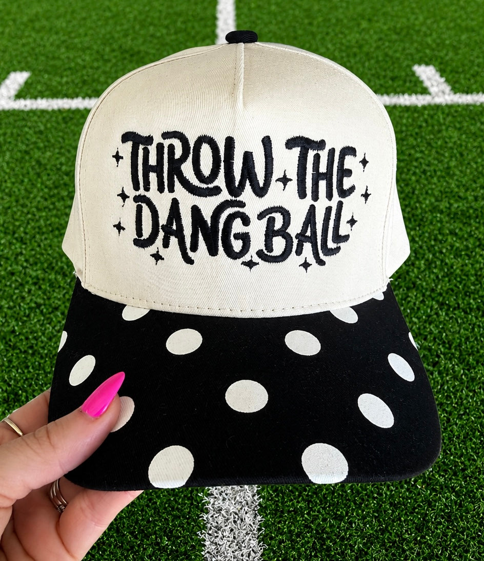 Throw The Dang Ball Polka Dot Hat