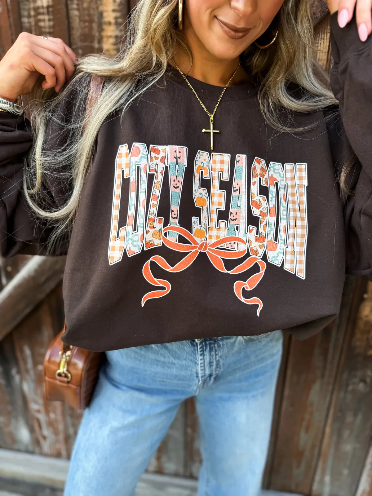 Cozy Season Collage Sweatshirt