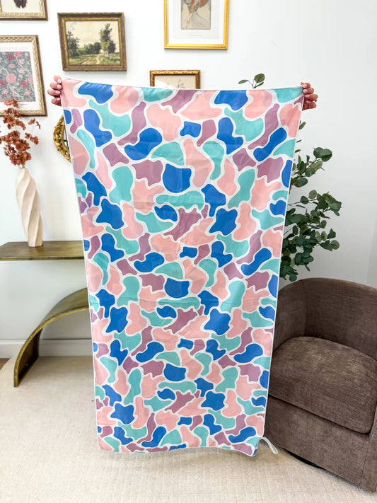 Pastel Duck Camo Quick Dry Towel