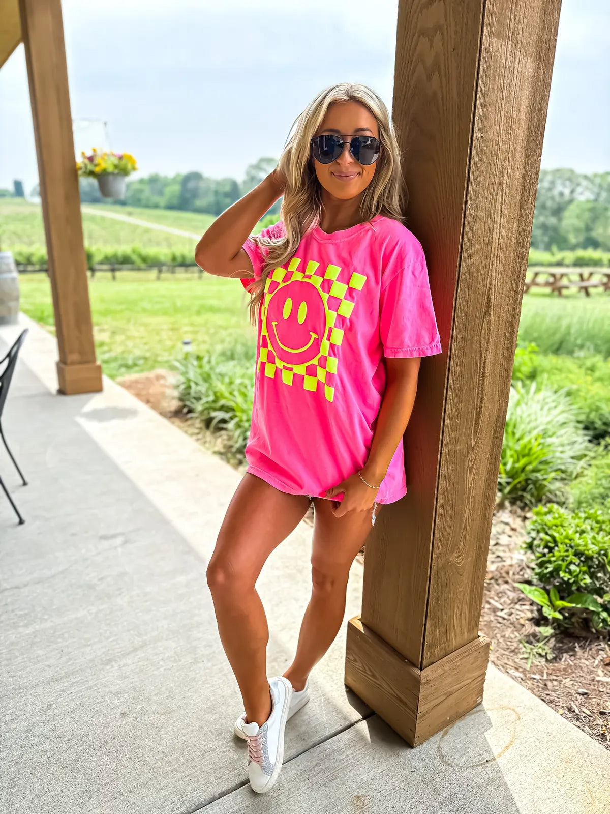 OG Retro Checkered Smiley Tee