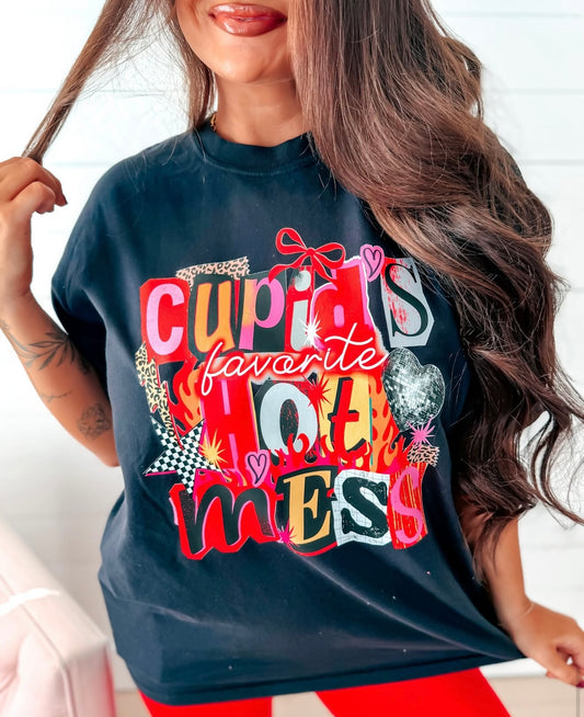 Cupid’s Favorite Hot Mess Tee