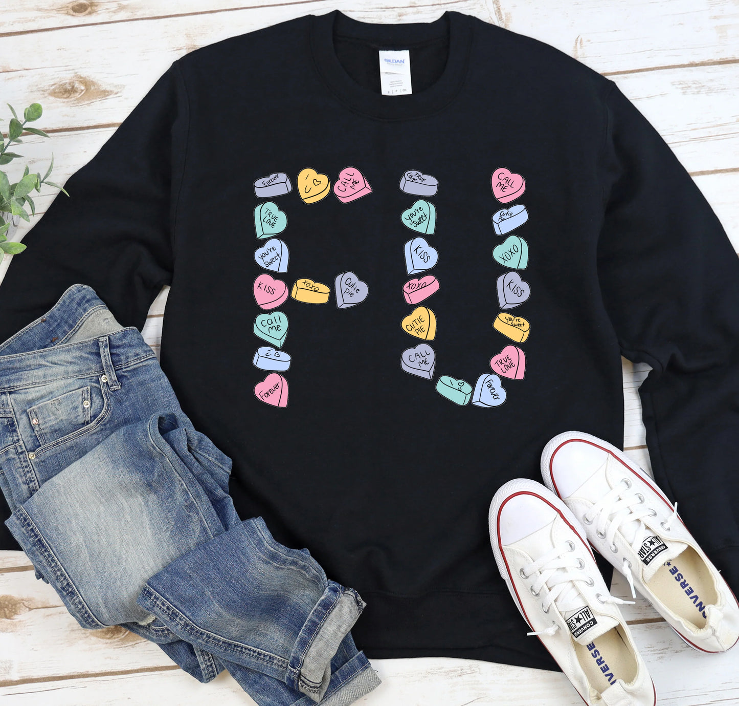 F U Candy Hearts Tee/Sweatshirt