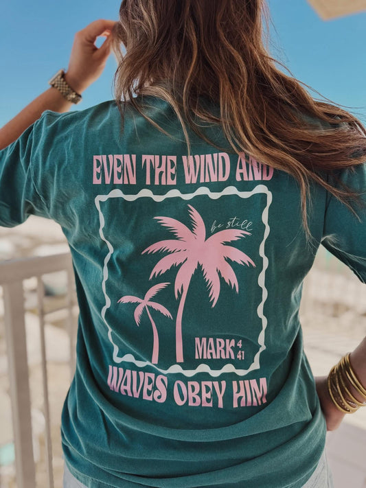 Even the Wind & Waves Obey Him Tee