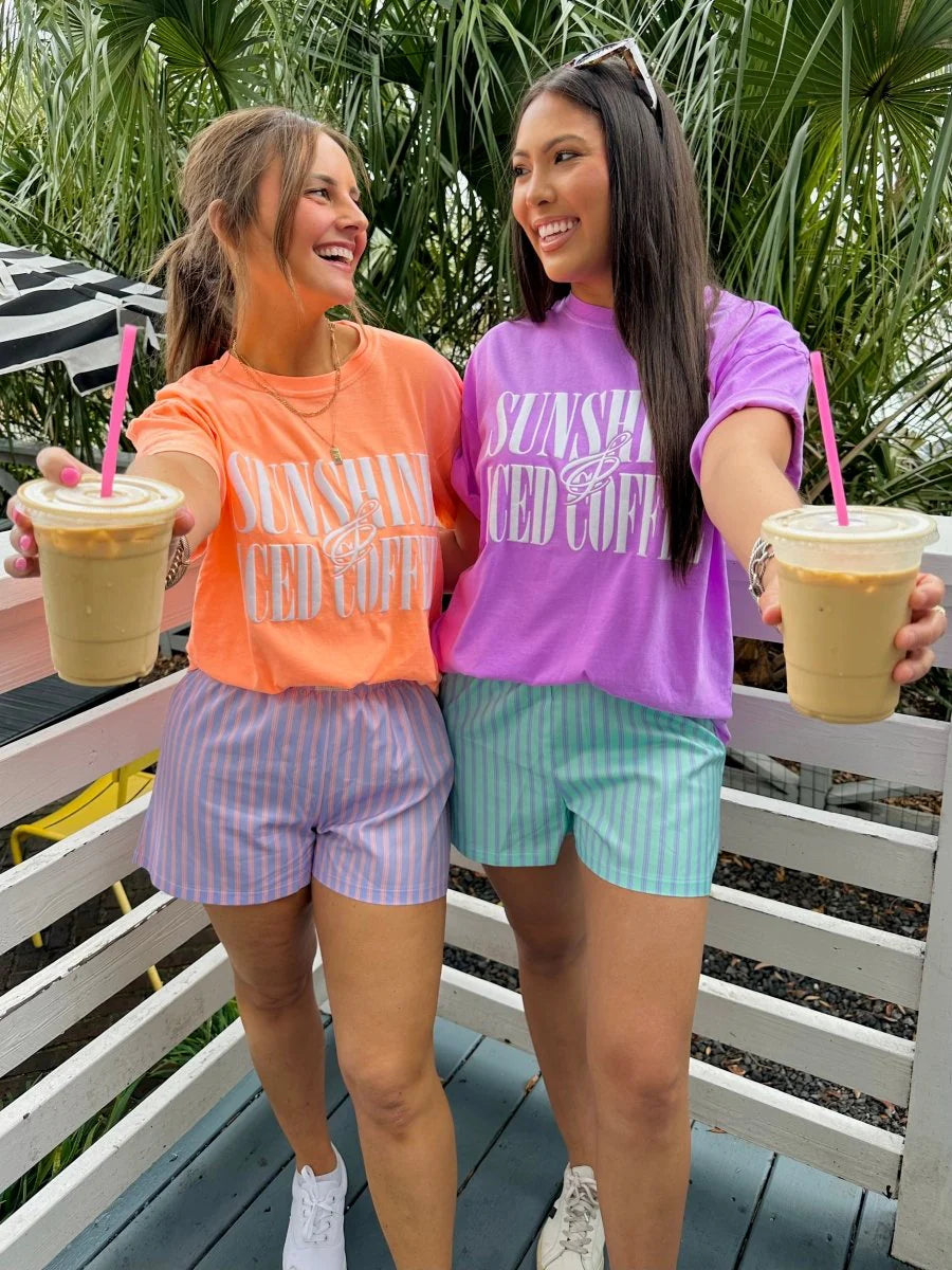 Sunshine Iced Coffee Puff Tee Vitamin Sea Boutique sunshine-iced-coffee-puff-tee-vitamin-sea-boutique