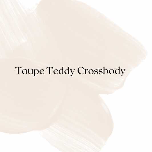 Taupe/Tan Teddy Crossbody