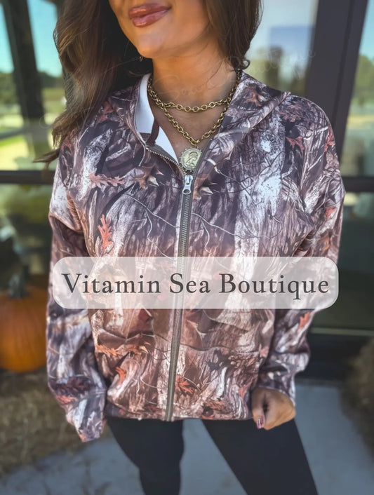 PREORDER Full Zip Realtree Camo Jacket