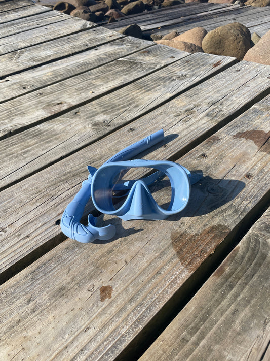 Light Blue Snorkel Set