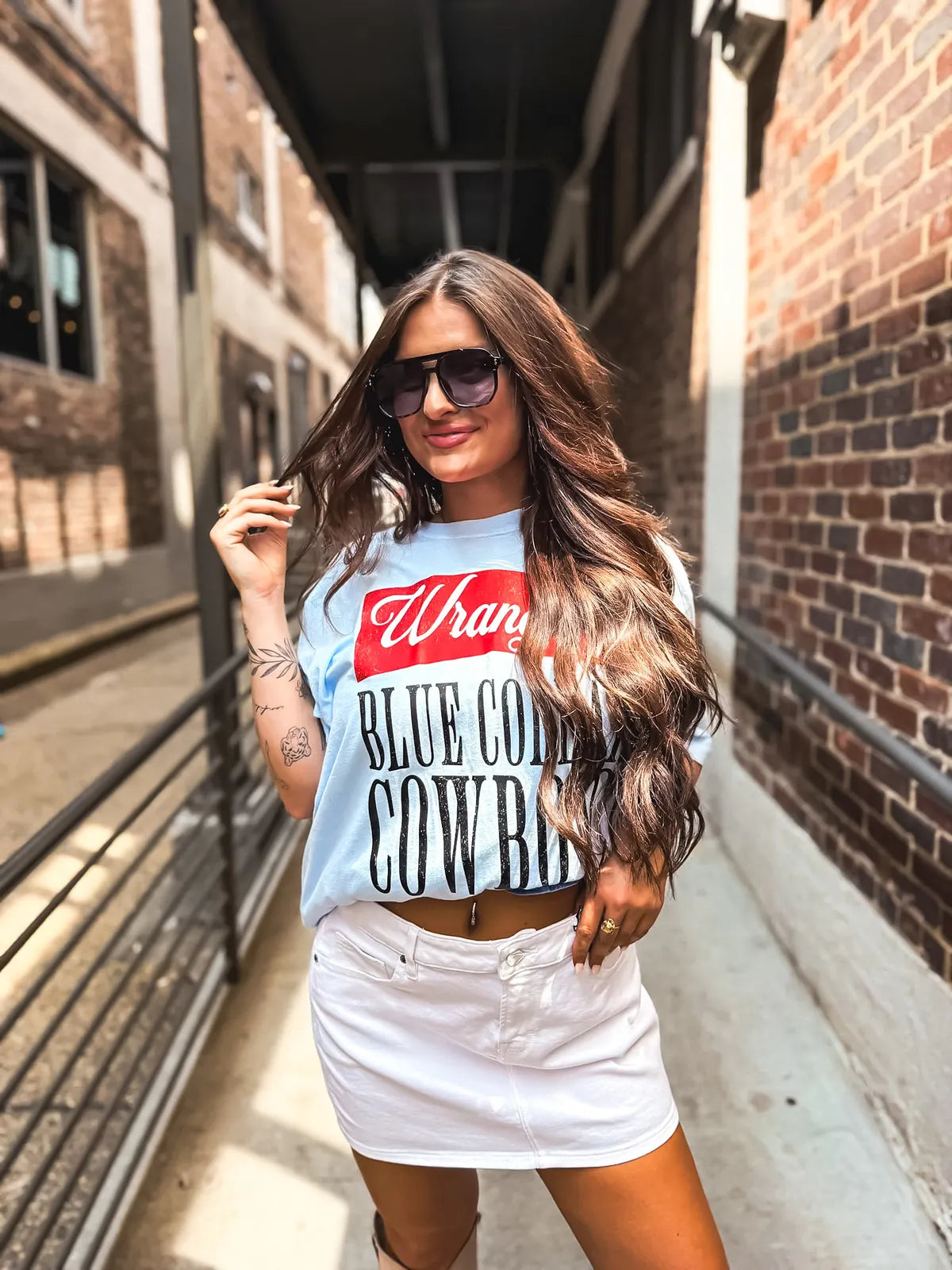 Blue Collar Cowboys Tee