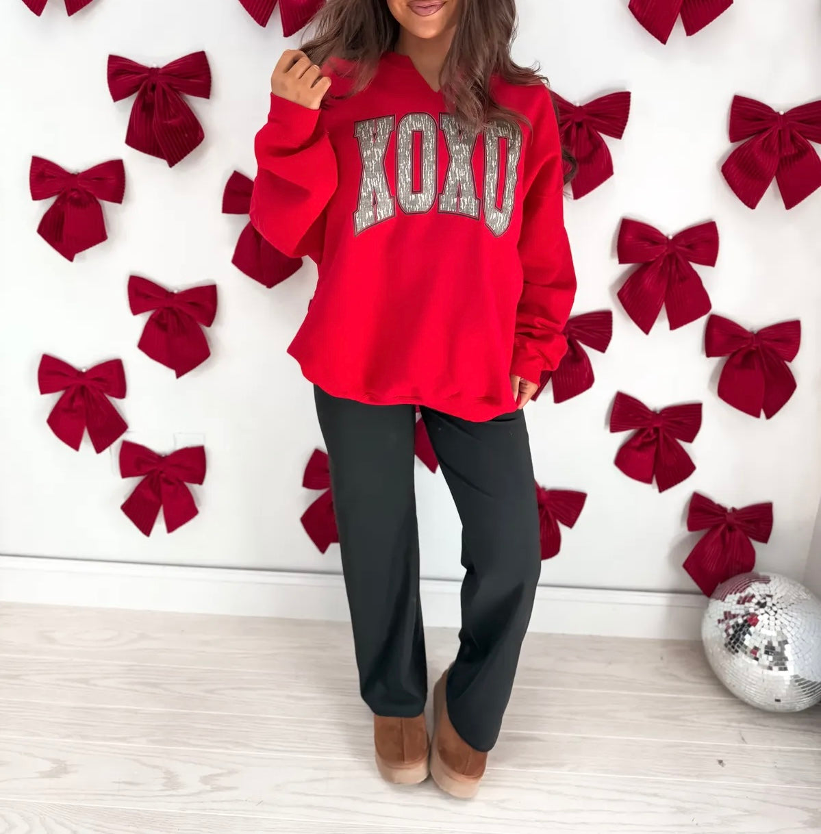 XOXO Camo Sweatshirt