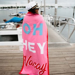 Oh Hey Vacay! Quick Dry Microfiber Towel