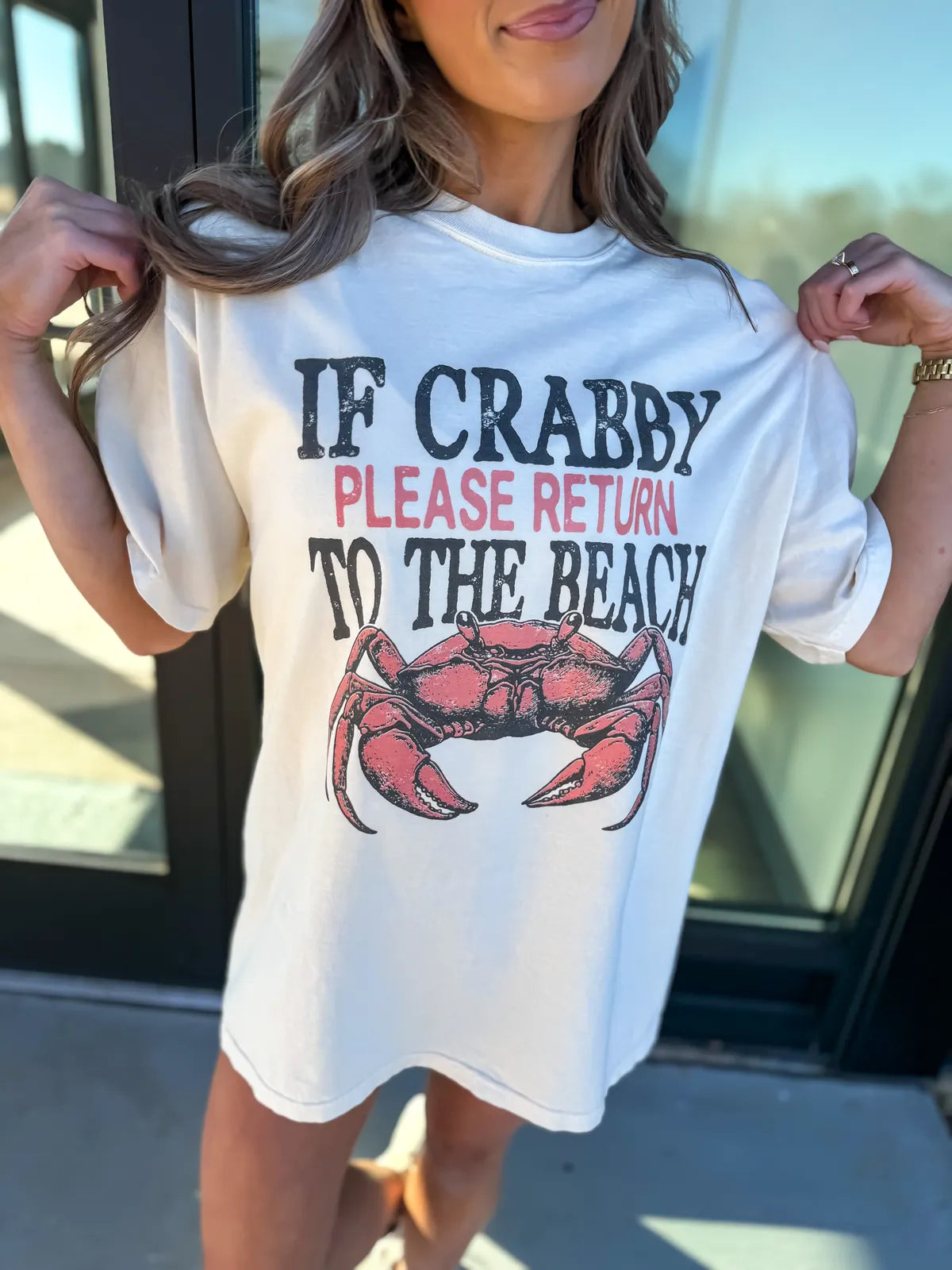 If Crabby Return to Beach Tee