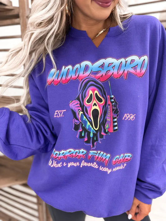 Woodsboro Purple Sweatshirt
