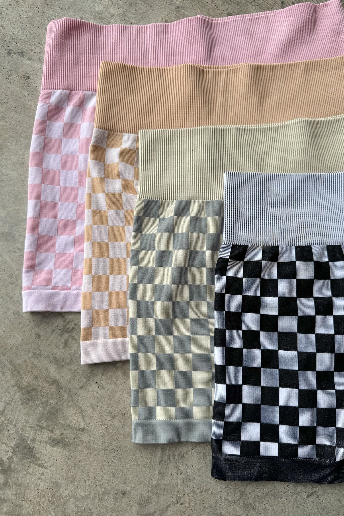 Preorder: Jet Black Checkered Sets