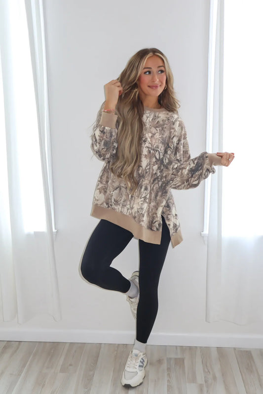 PREORDER Dark Camo Long Sleeve Pullover