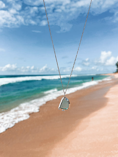 See Through Seaglass Necklace