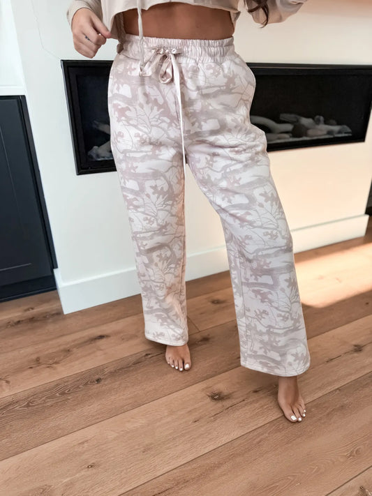Tan Birch Camo Sweatpants