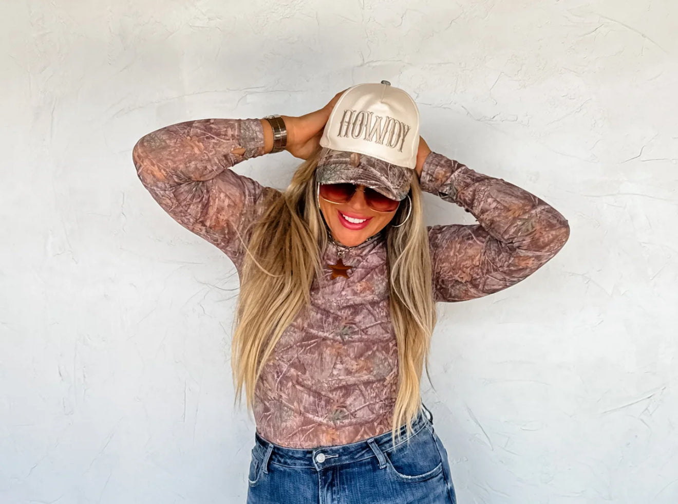 PREORDER Howdy Camo Embroidered Hat