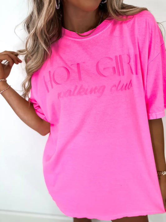 Hot Girl Walking Club Neon Tank/Tee
