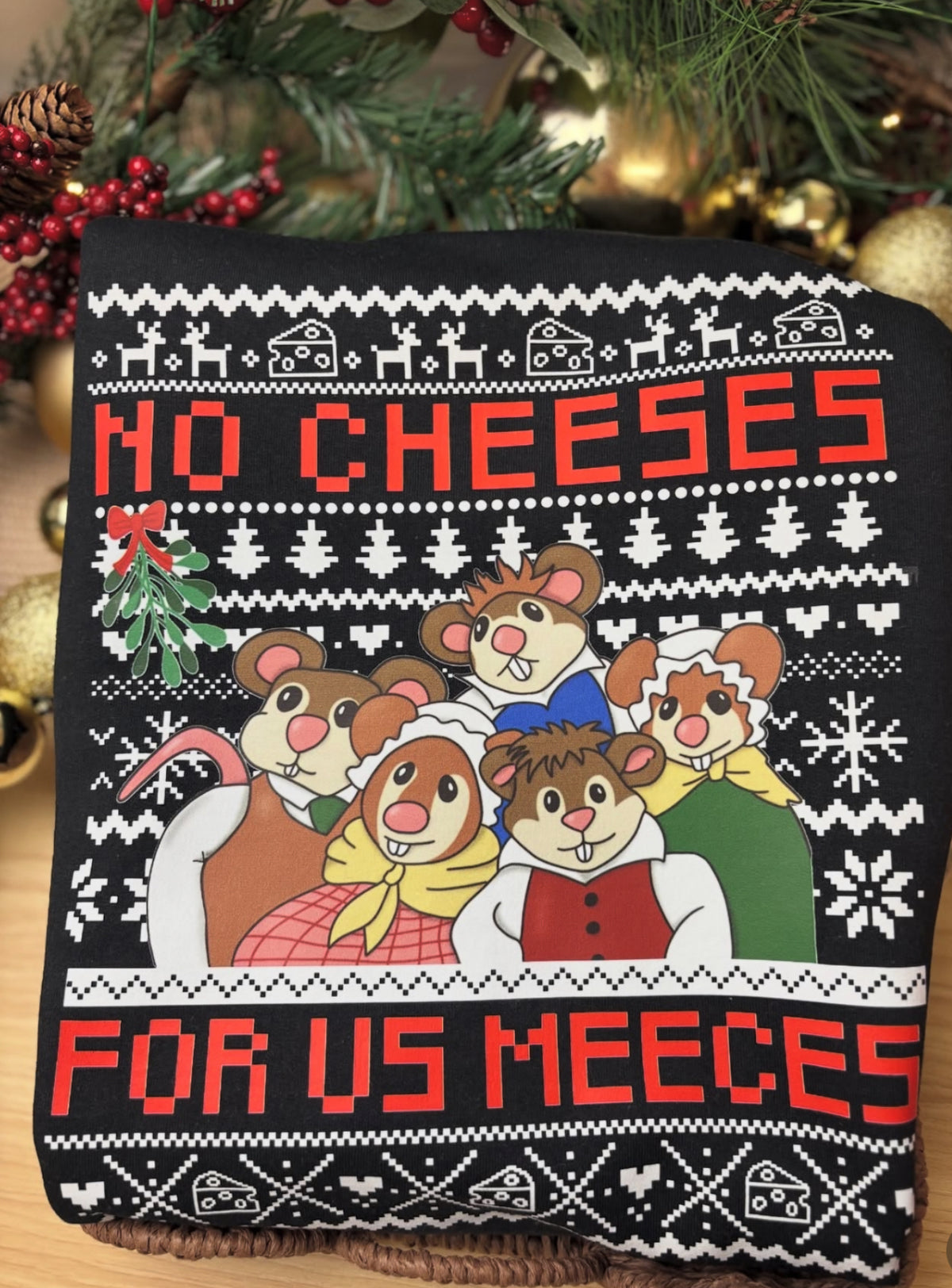 No Cheeses For Us Meeces Tee/Crewneck