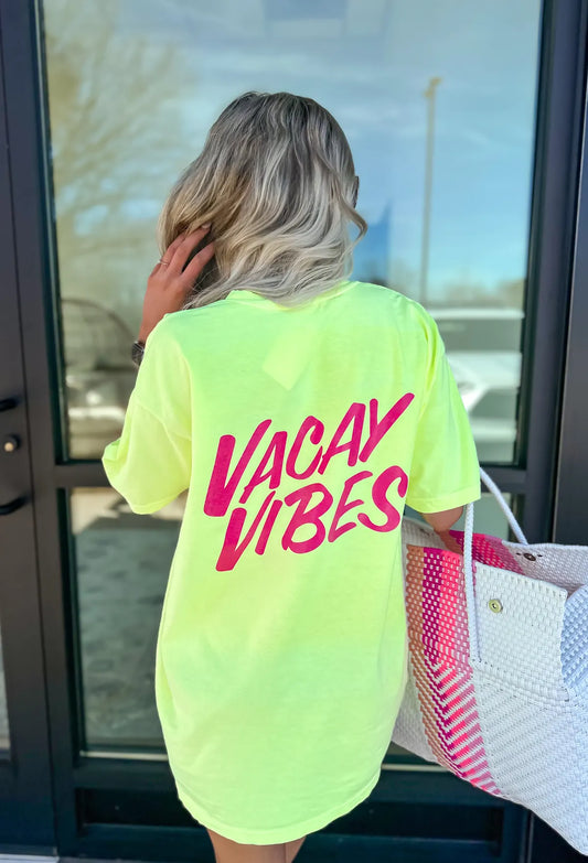 Vacay Vibes Neon Tee