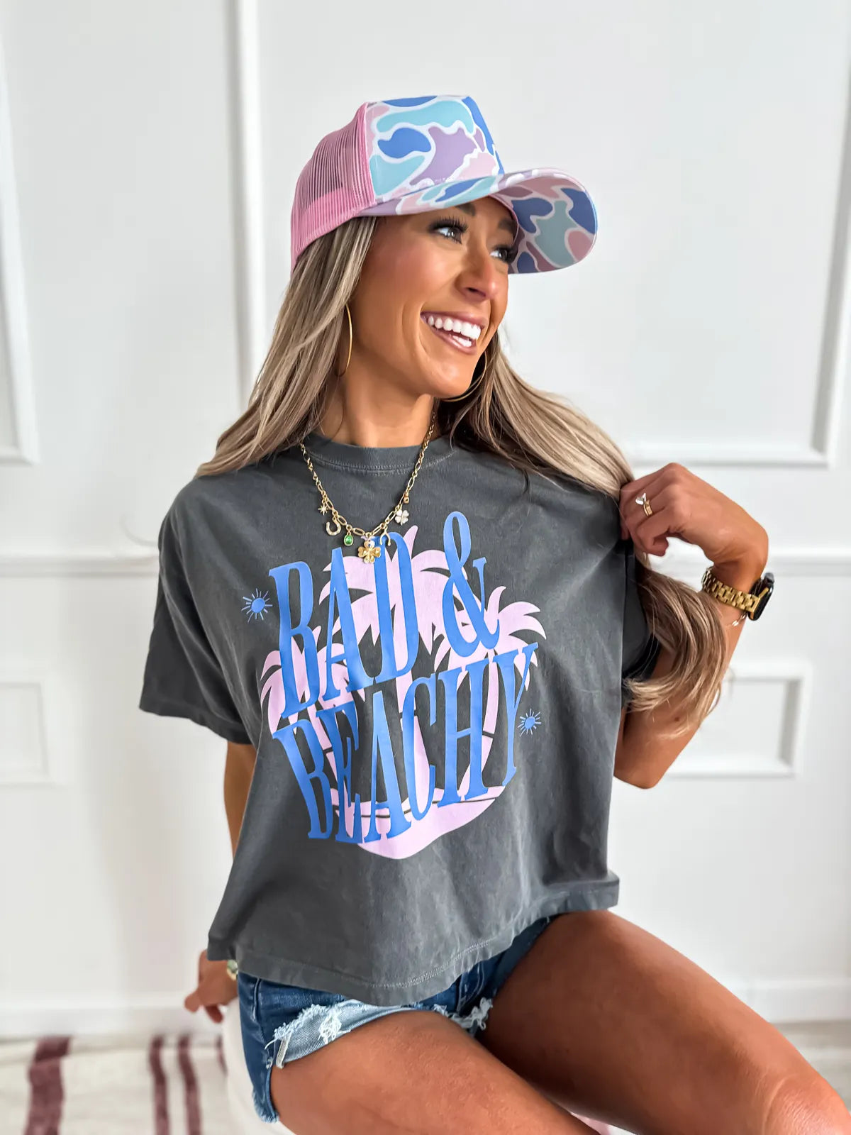 Bad & Beachy Boxy Tee
