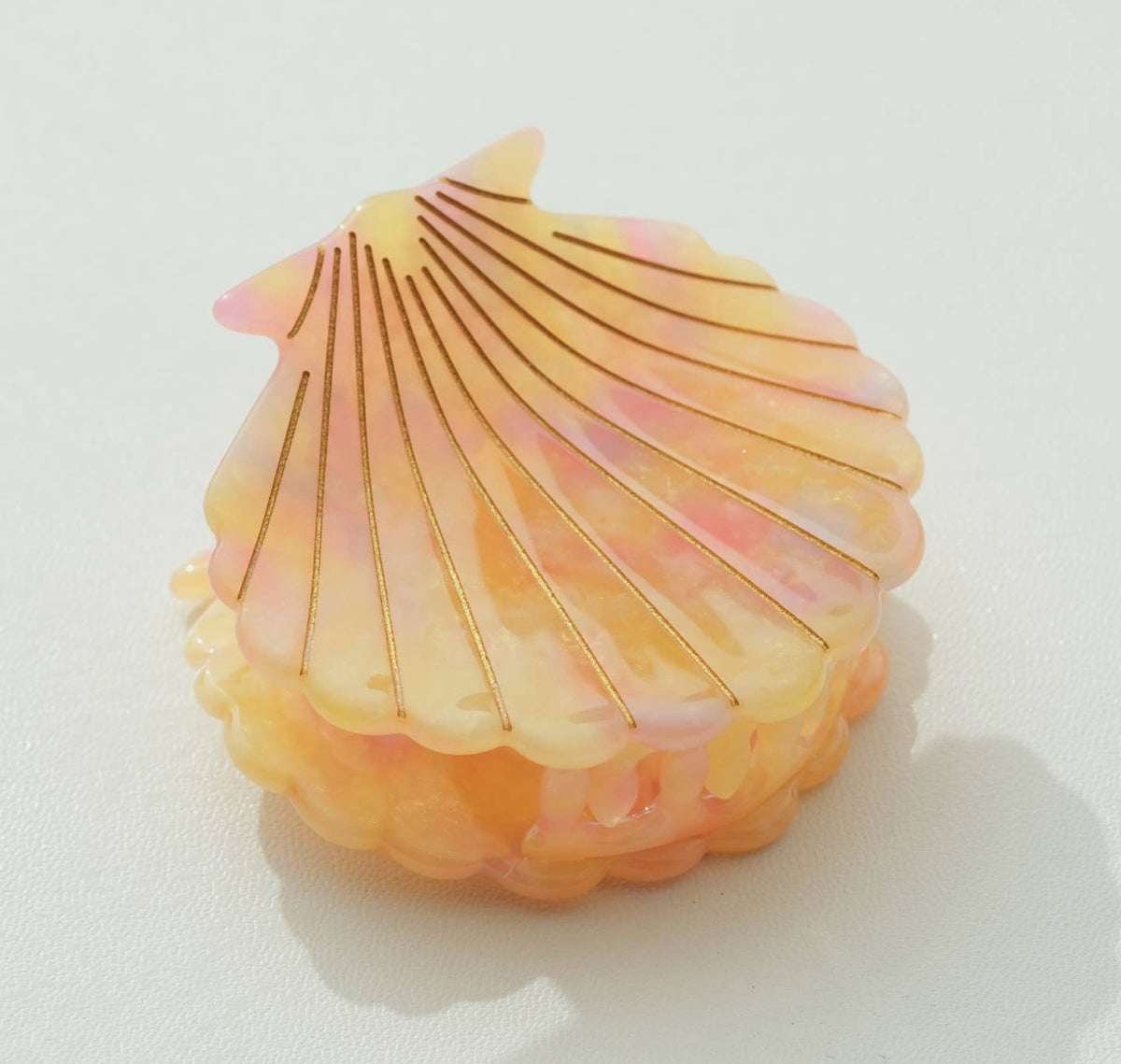 Island Sun Seashell Claw Clip
