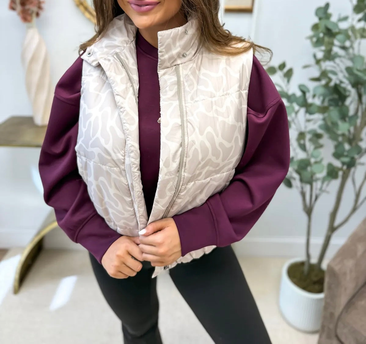 PREORDER Neutral Marsh Camo Puffer Vest