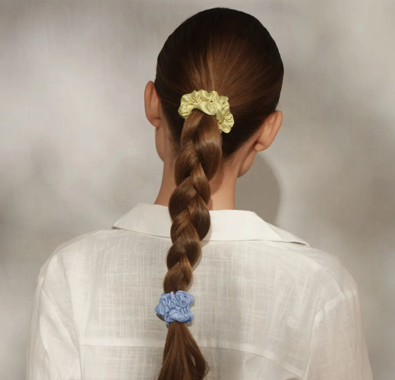 Coastal Pastels Satin Scrunchies - 5pc Set