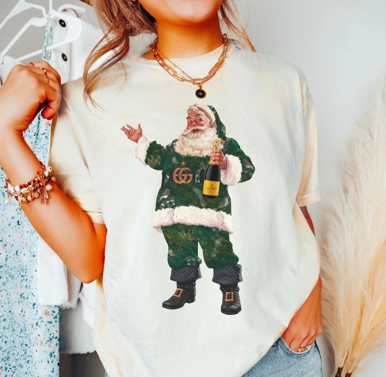 Preppy Santa Tee/Sweatshirt
