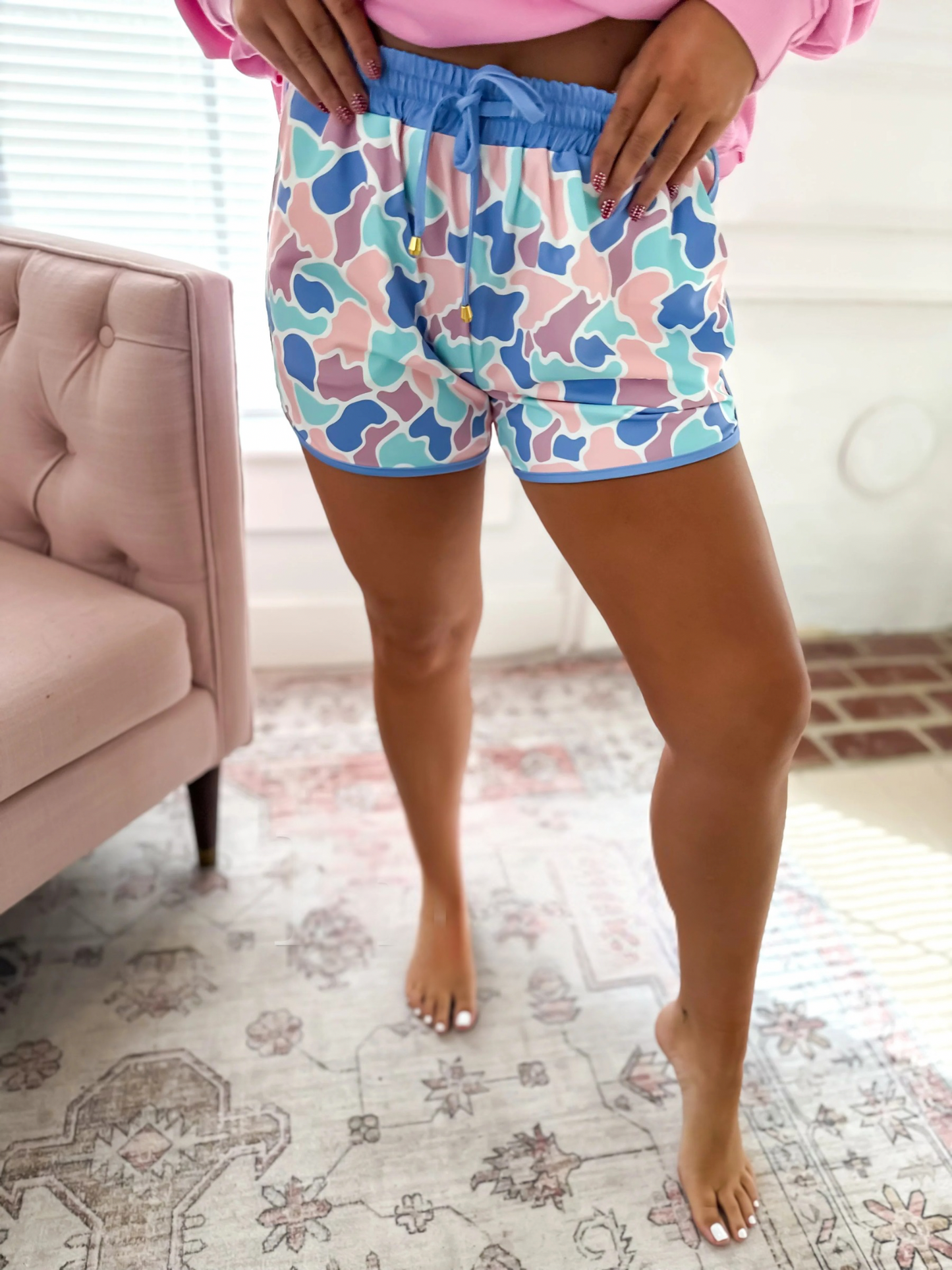 PREORDER Pastel Duck Camo Active Shorts