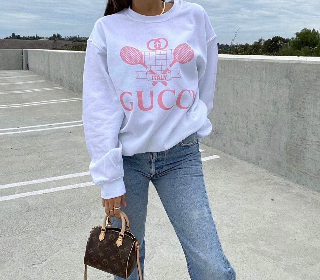 Preppy Pink Italy Sweatshirt