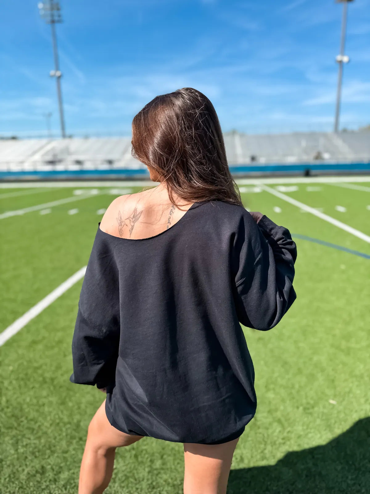 Sports Off Shoulder Sweatshirts