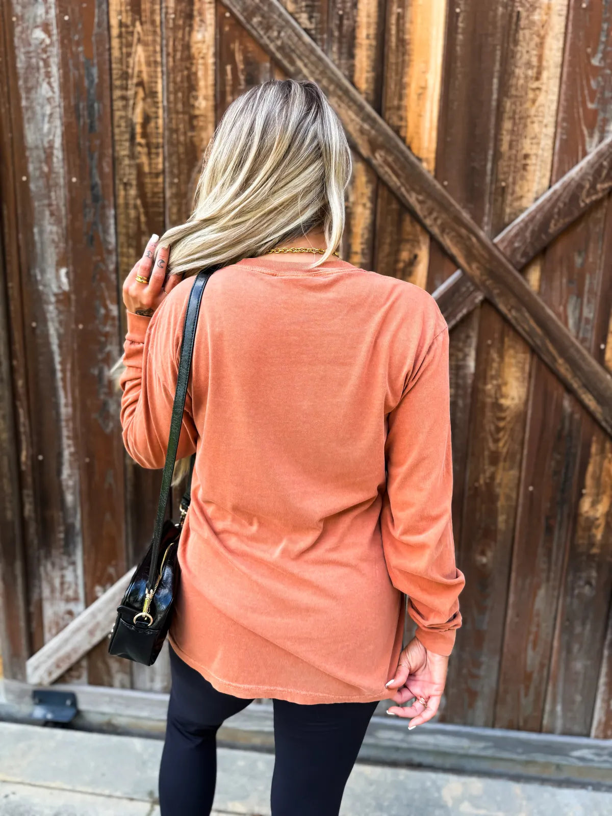 Denim Pumpkin Long Sleeve