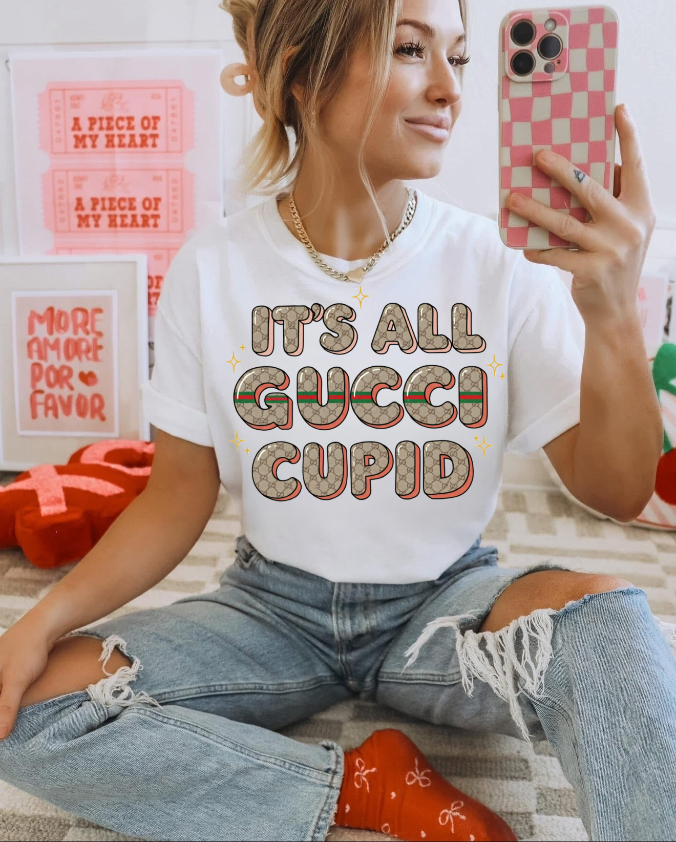 Preppy Cupid Tee/Sweatshirt